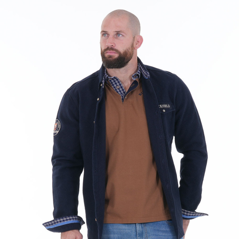 SURCHEMISE  SELECTED RUGBY  BLEU MARINE