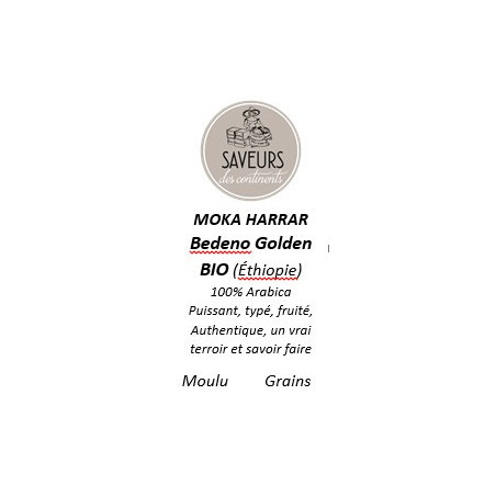 MOKA HARRAR BEDENO GOLDEN BIO